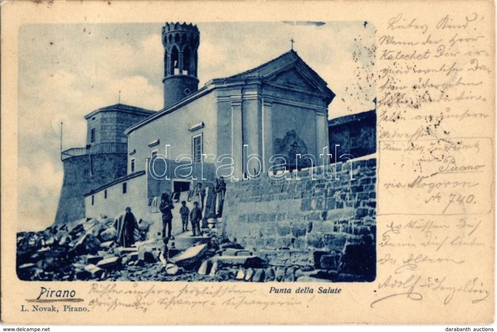 T2 1899 Piran, Pirano; Punta Della Salute / Church - Zonder Classificatie