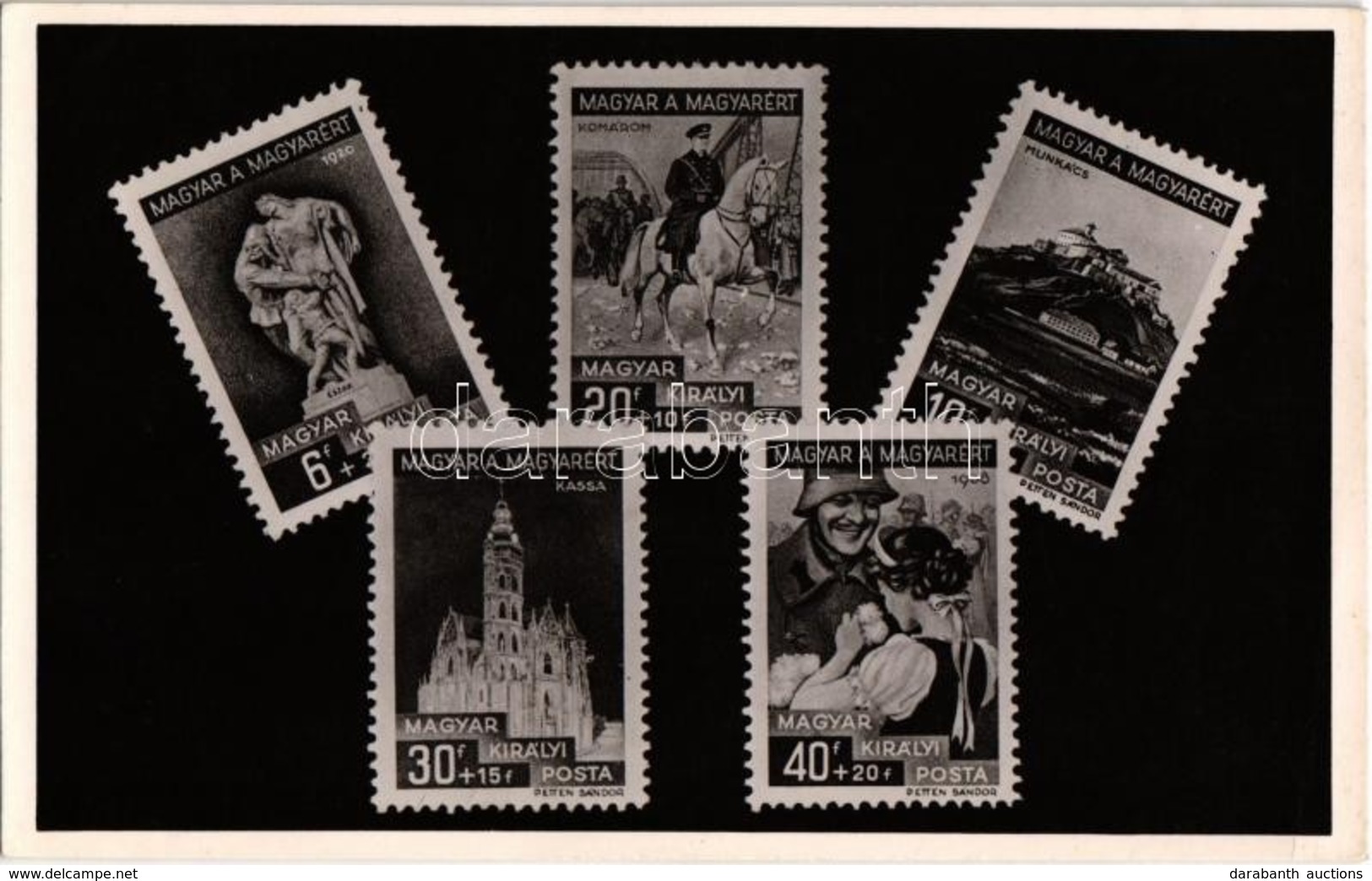 ** T1/T2 1938-1939 'Magyar A Magyarért' Alkalmi Bélyegsorozat, Marer Béla Kiadása / Hungarian Commemorative Stamps - Unclassified