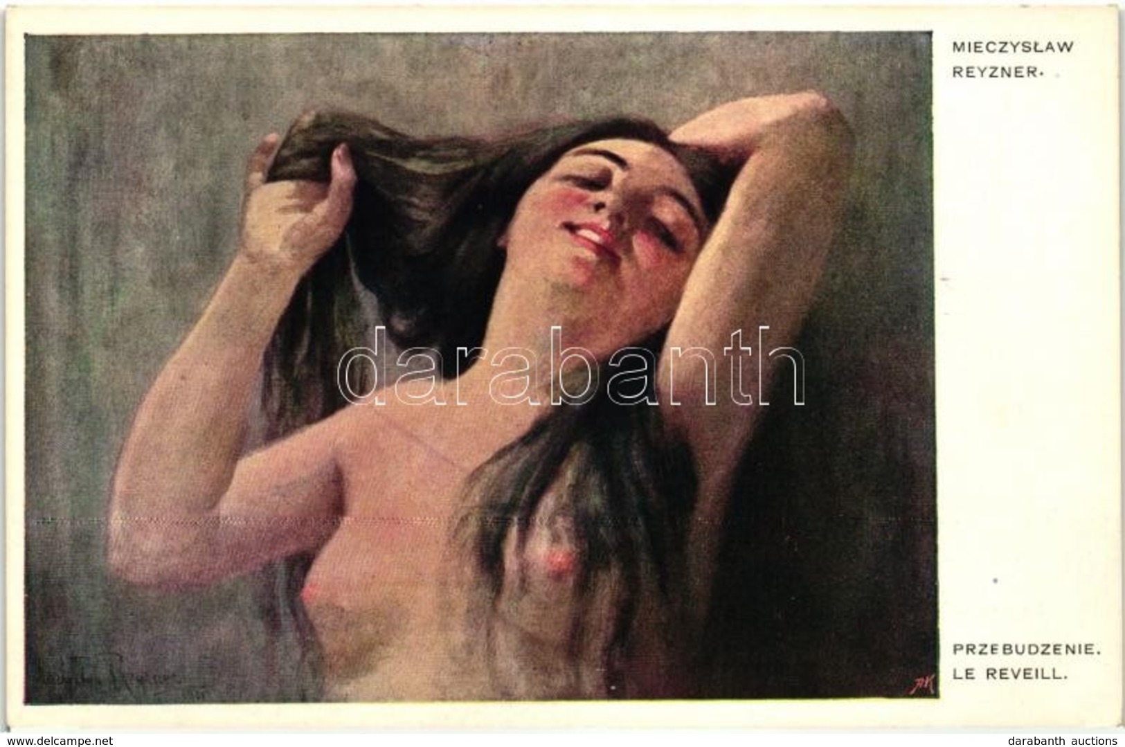 ** T2 'La Reveill' / Nude Lady, Erotic Art Postcard, Lwowskie Wyawnictwo Kart No. 861  S: Mieczyslaw Reyzner - Non Classés