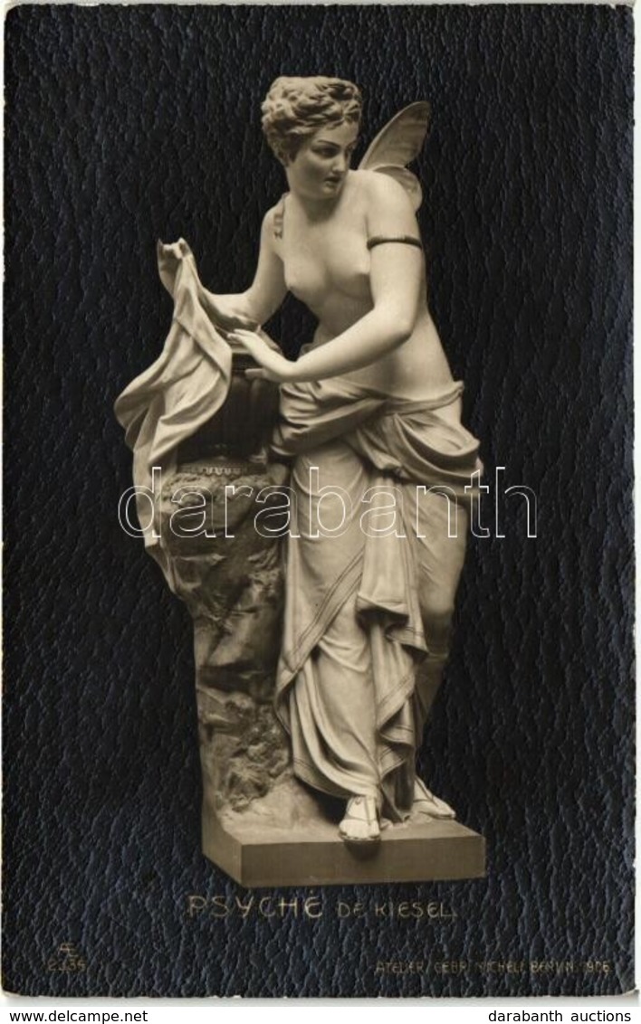 ** T2/T3 Psyche / Erotic Nude Sculpture, Art Postcard S: De Kiesel - Unclassified