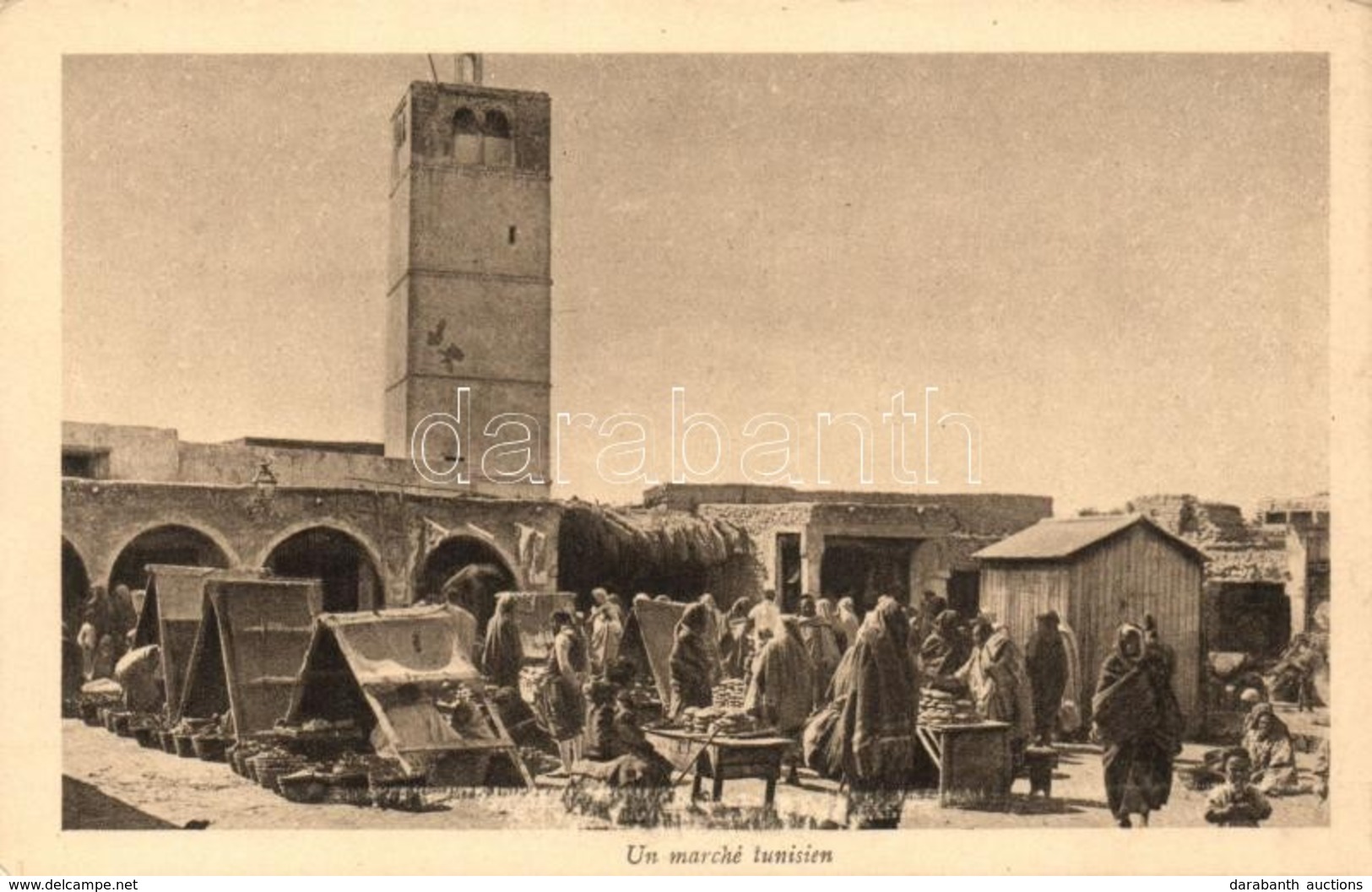 ** T2 Un Marche Tunisien / Tunisian Market Place, Folklore - Unclassified