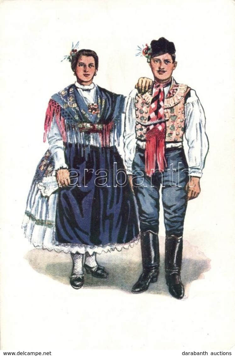 ** T2/T3 Hungarian Folklore From Kapuvár, Wedding Couple S: Csikós Tóth András (EK) - Zonder Classificatie
