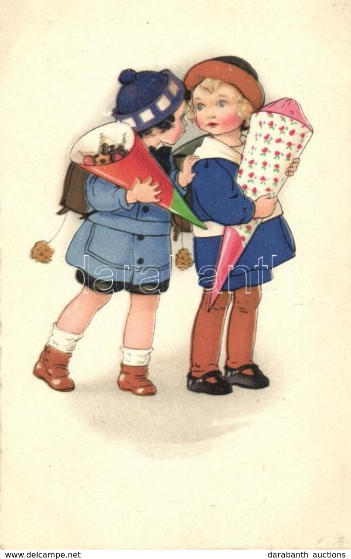 ** T2 Children, Meissner & Buch Künstler-Postkarten Serie 2609. Litho - Ohne Zuordnung