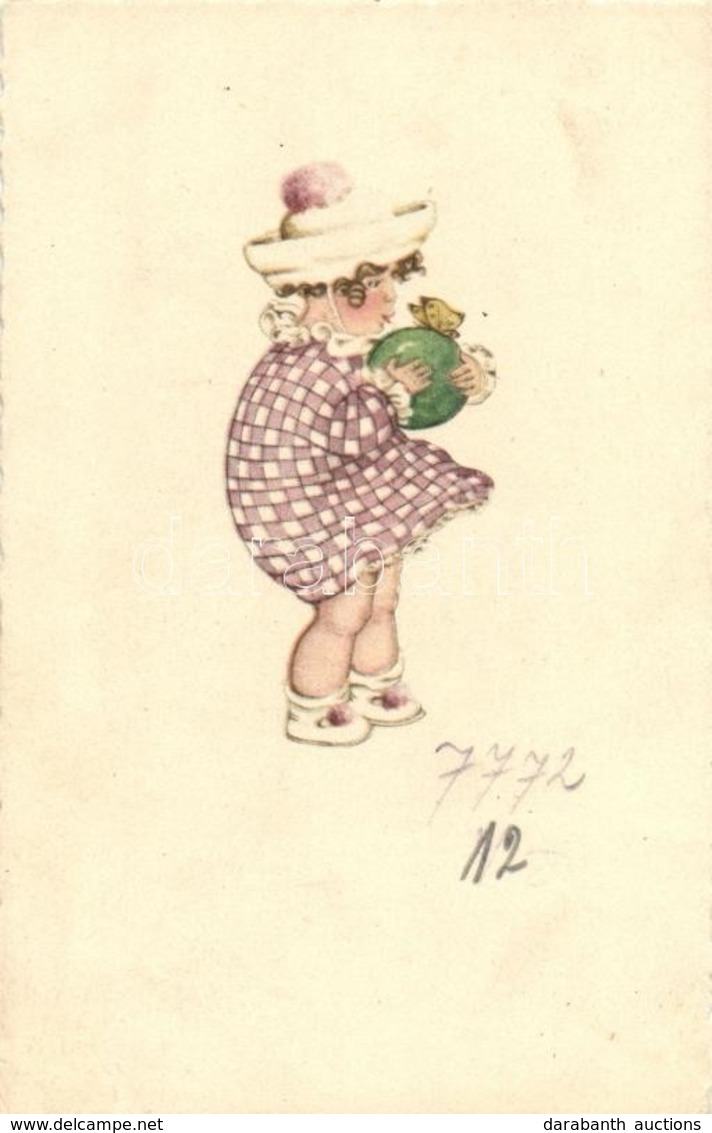 ** T2/T3 Little Girl With Ball, Excelsior 7500. (EK) - Non Classés