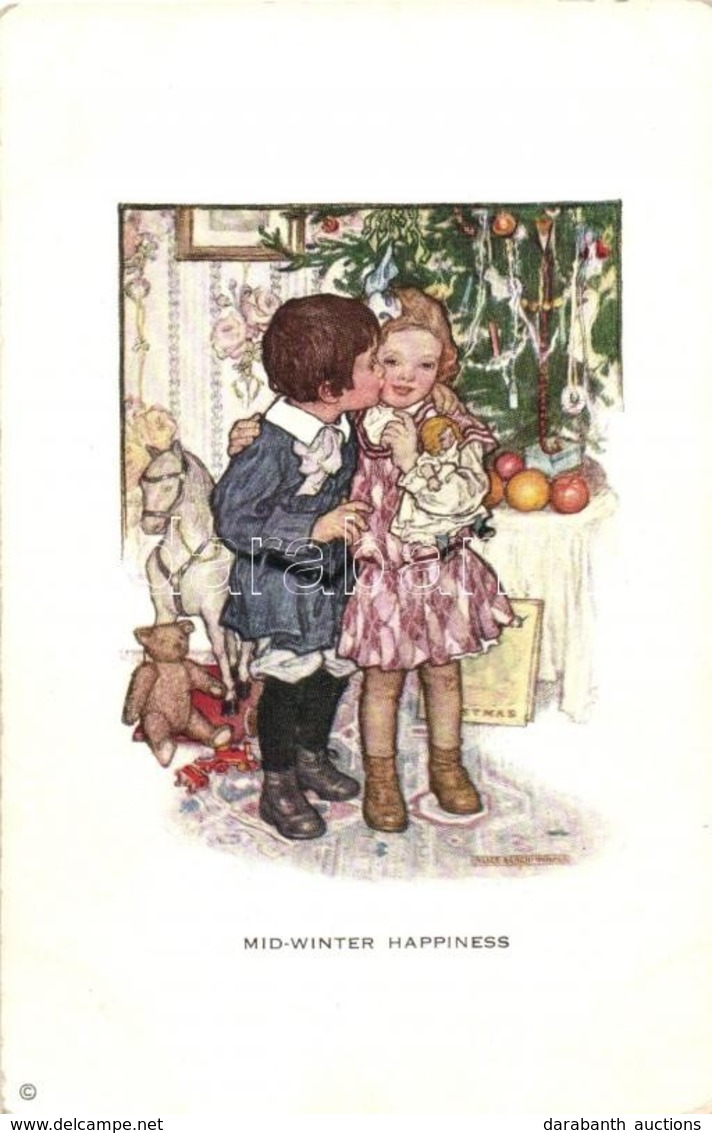 ** T2/T3 Mid-winter Happiness, 'Young America' Cute Children Series 950. Artist Signed - Non Classés