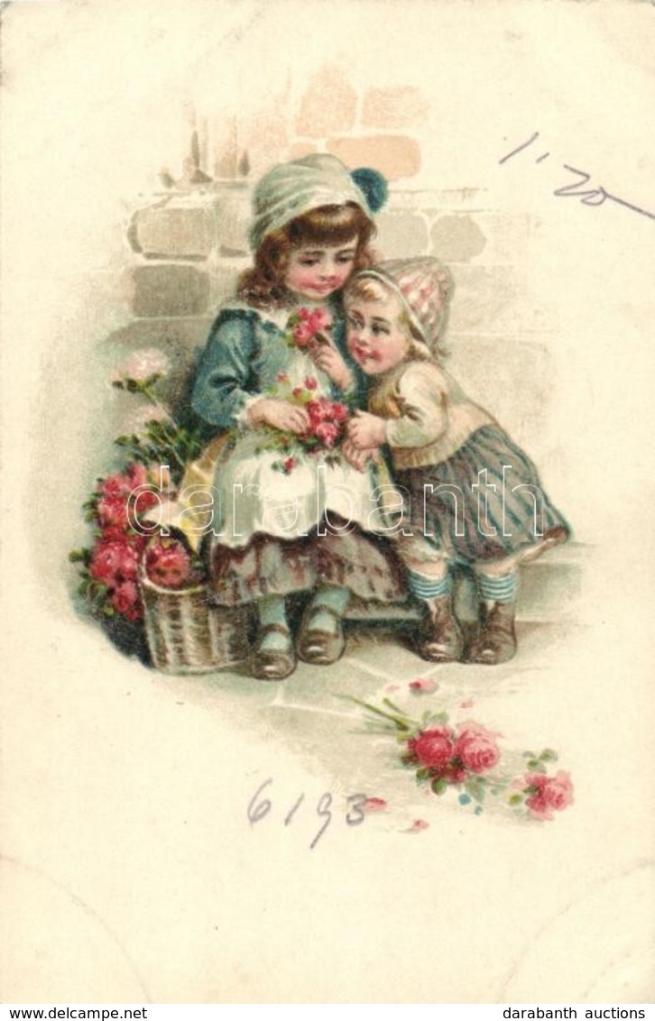 ** T2/T3 Girls With Flowers Litho (EK) - Zonder Classificatie