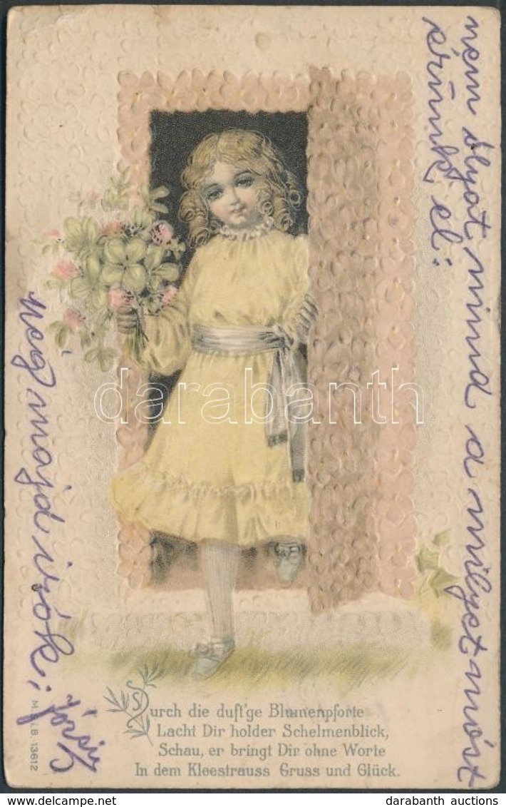 T3 Girl With Flowers Emb. Litho (EK) - Zonder Classificatie