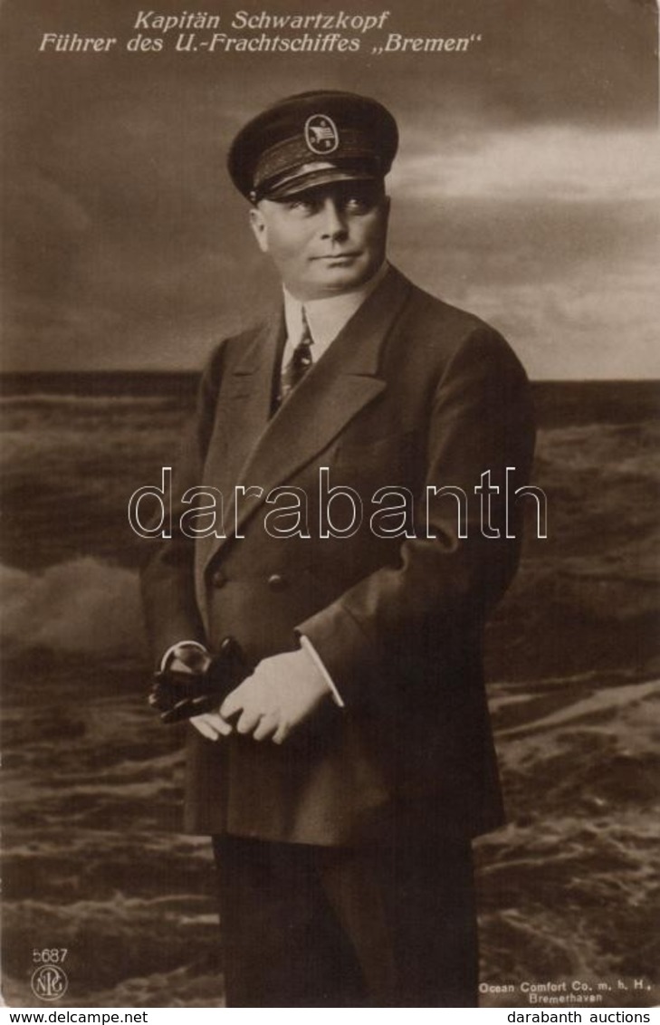 ** T2/T3 Captain Schwartzkopf; Commander Of Submarine 'Bremen' (EK) - Zonder Classificatie