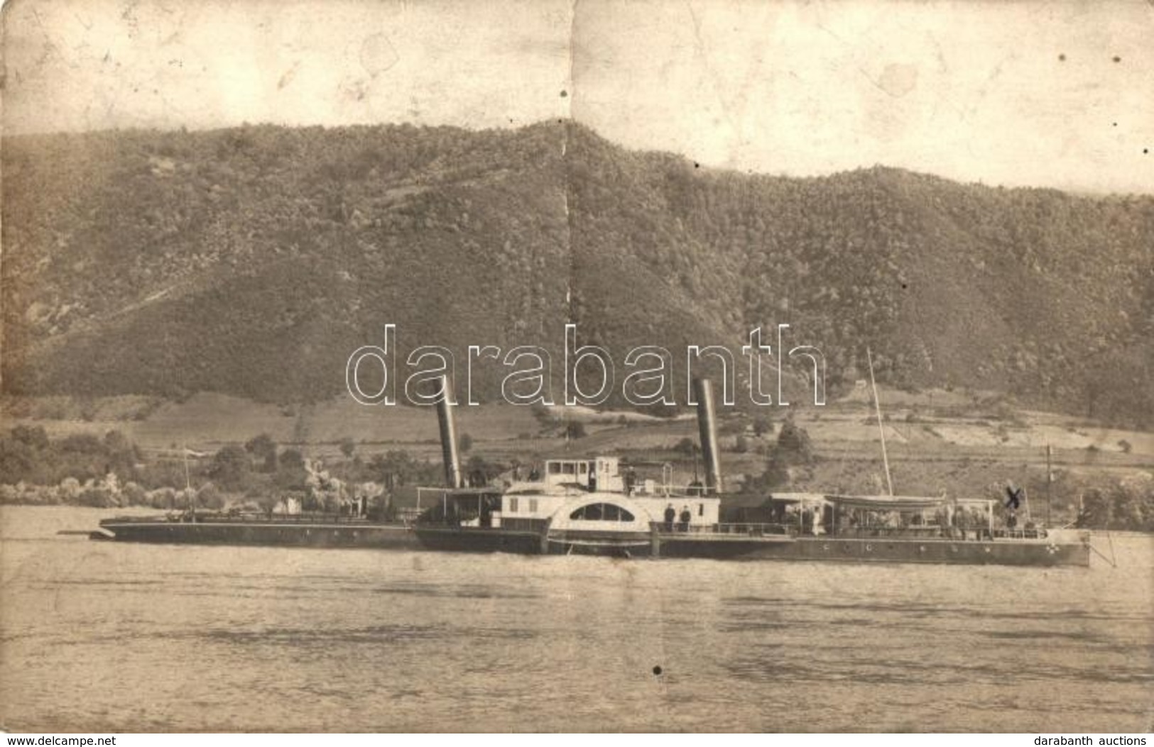 T3/T4 1929 Orsova, Dániel Vontató és Szállító Gőzhajó / Towing And Carrying Steamship, A. Renyé Photo (fa) - Zonder Classificatie