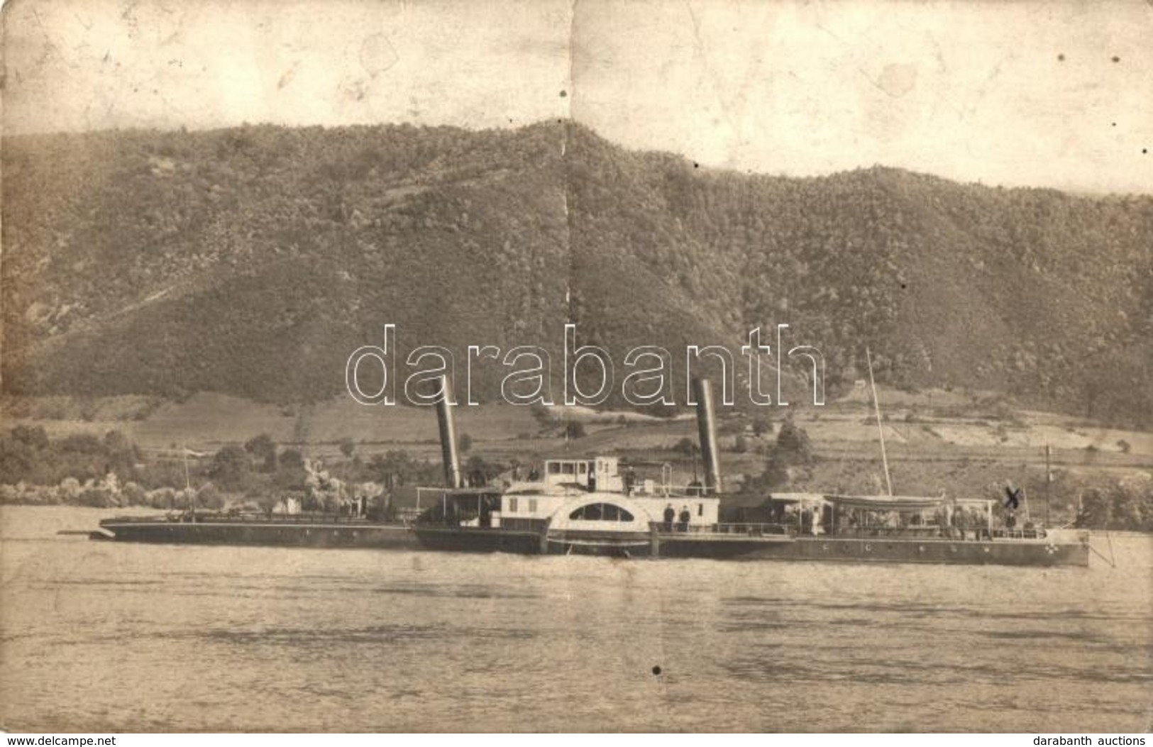 T3/T4 1929 Orsova, Dániel Vontató és Szállító Gőzhajó / Towing And Carrying Steamship, A. Renyé Photo (fa) - Non Classés