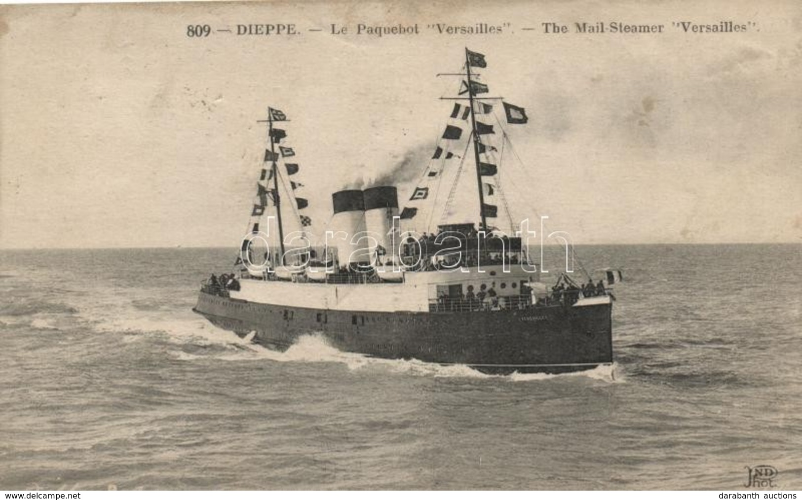 T3 The Mail-Steamer 'Versailles' At Dieppe - Zonder Classificatie