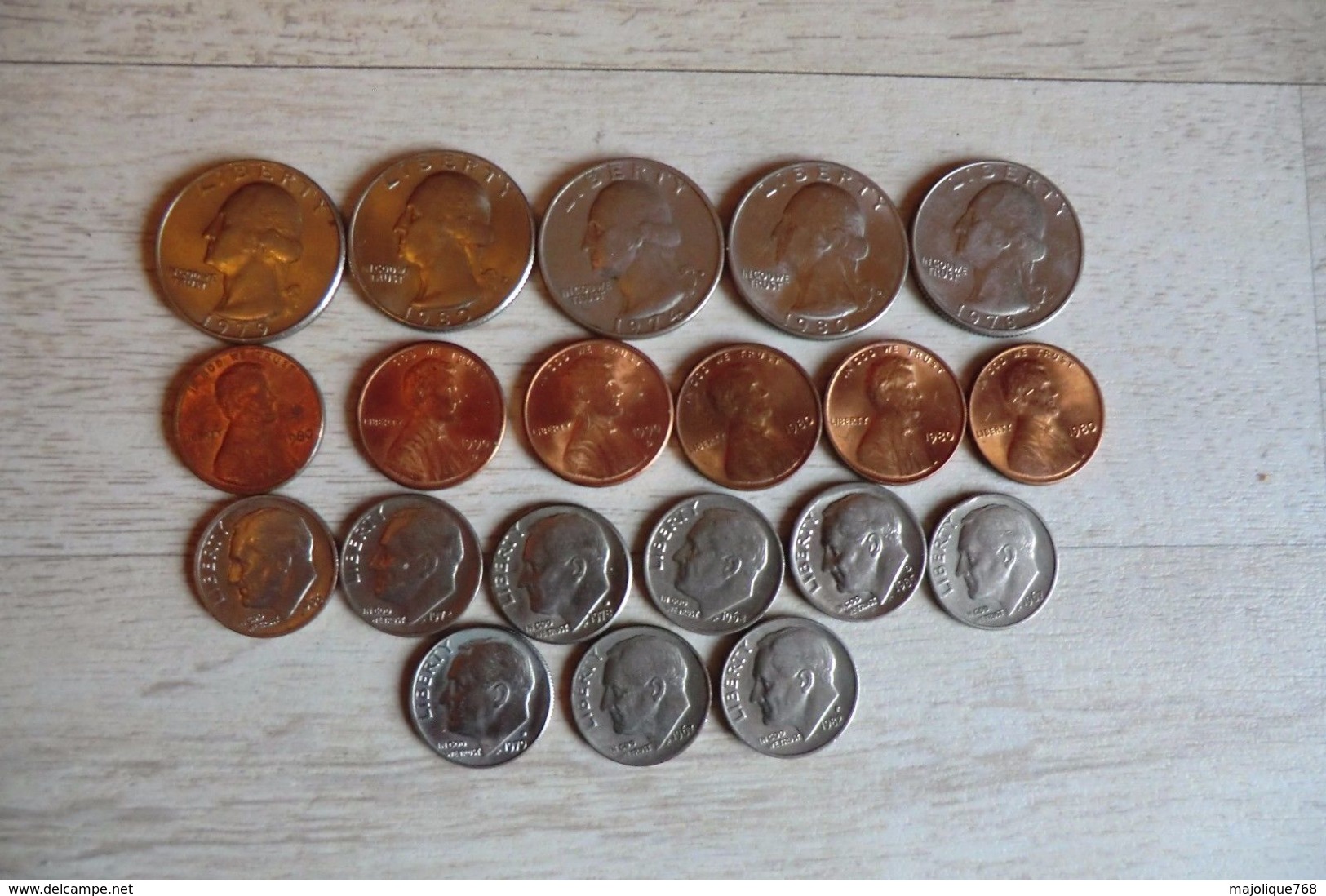 Lot De 20 Monnaies Des états-unis - - Collections
