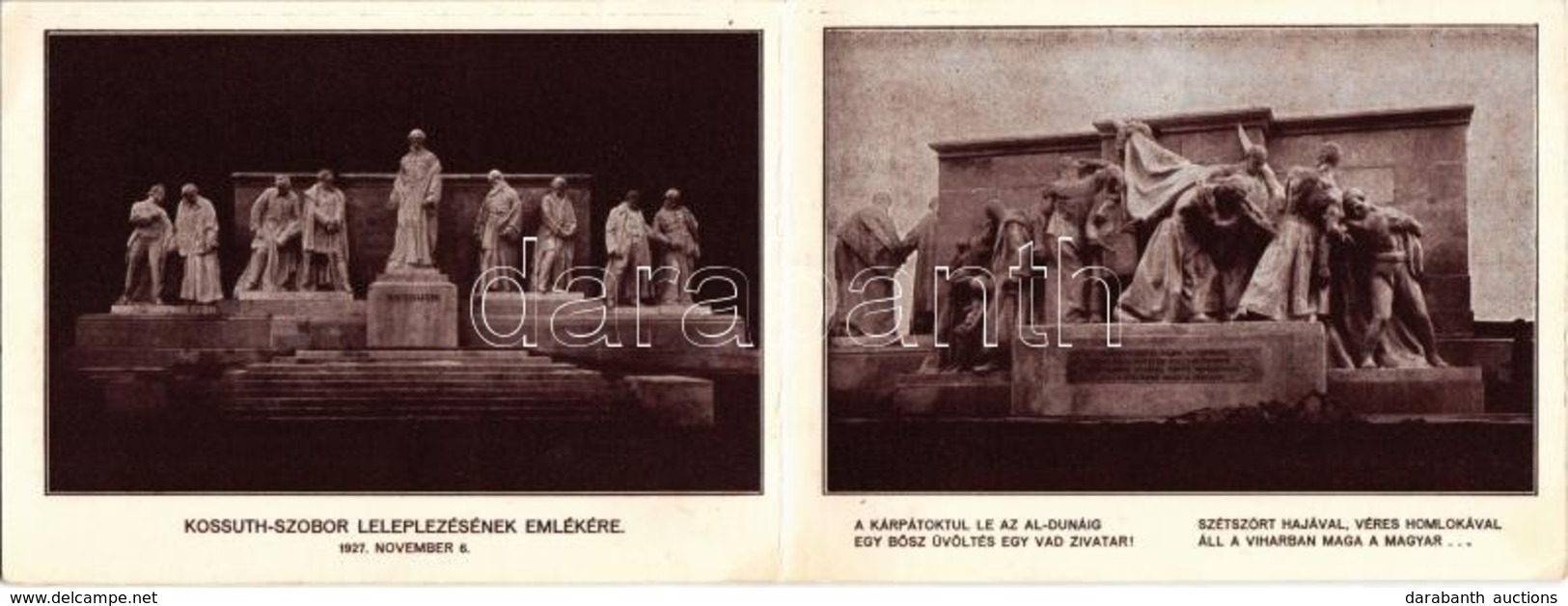 ** T2/T3 '... Szétszórt Hajával, Véres Homlokával áll A Viharban Maga A Magyar...' Kossuth Szobor Leleplezésének Emlékér - Non Classés