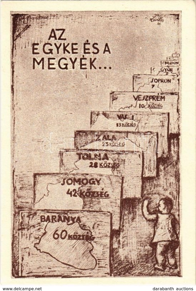 ** T1 Az Egyke és A Megyék... A Magyar Szülők Szövetsége Nemzetvédelmi Mozgalma Az Egyke Ellen / Hungarian Irredenta Pro - Ohne Zuordnung