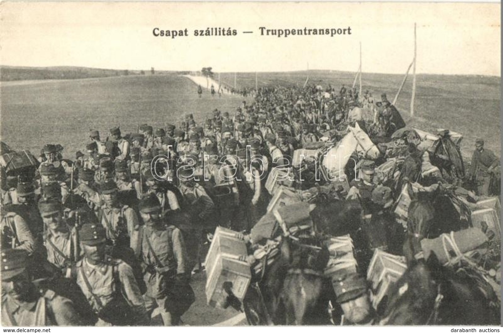 ** T1/T2 Csapatszállítás, Katonák Menetben, M. F. Rt. / Truppentransport / Marching Soldiers - Unclassified