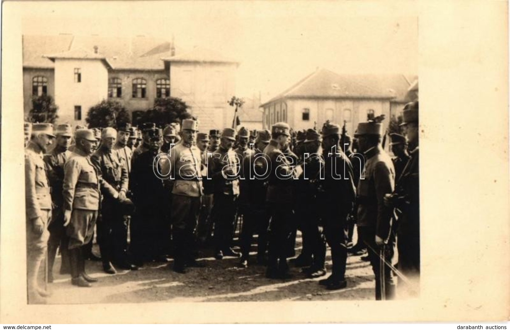 * T2 Érdemrend Kitűzés A Ludovikában / WWI Austro-Hungarian K.u.K. Military Officers Getting Awarded With Honors In Buda - Unclassified