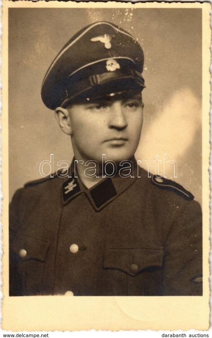 * T1/T2 1943 Magyar Katona A Német SS-ben / WWII Hungarian Soldier In SS Uniform. Photo - Zonder Classificatie