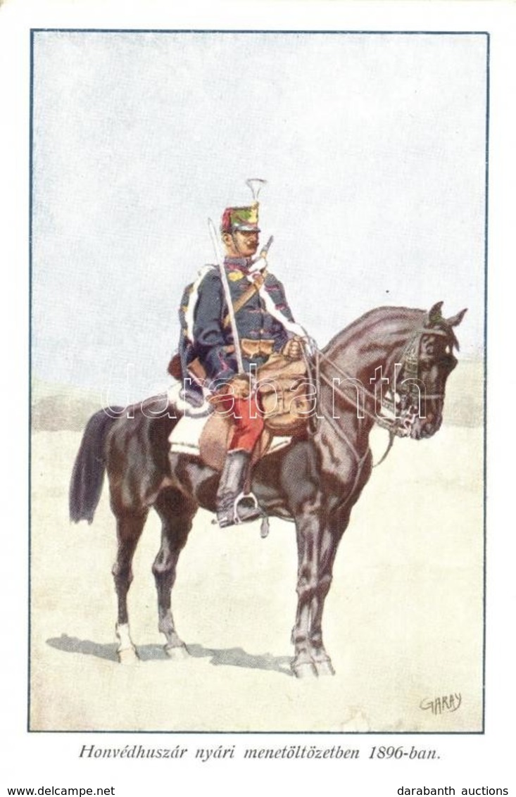 ** T2 Honvédhuszár Nyári Menetöltözetben 1896-ban. Honvédség Története 1868-1918 / Hungarian Military Officer S: Garay - Zonder Classificatie