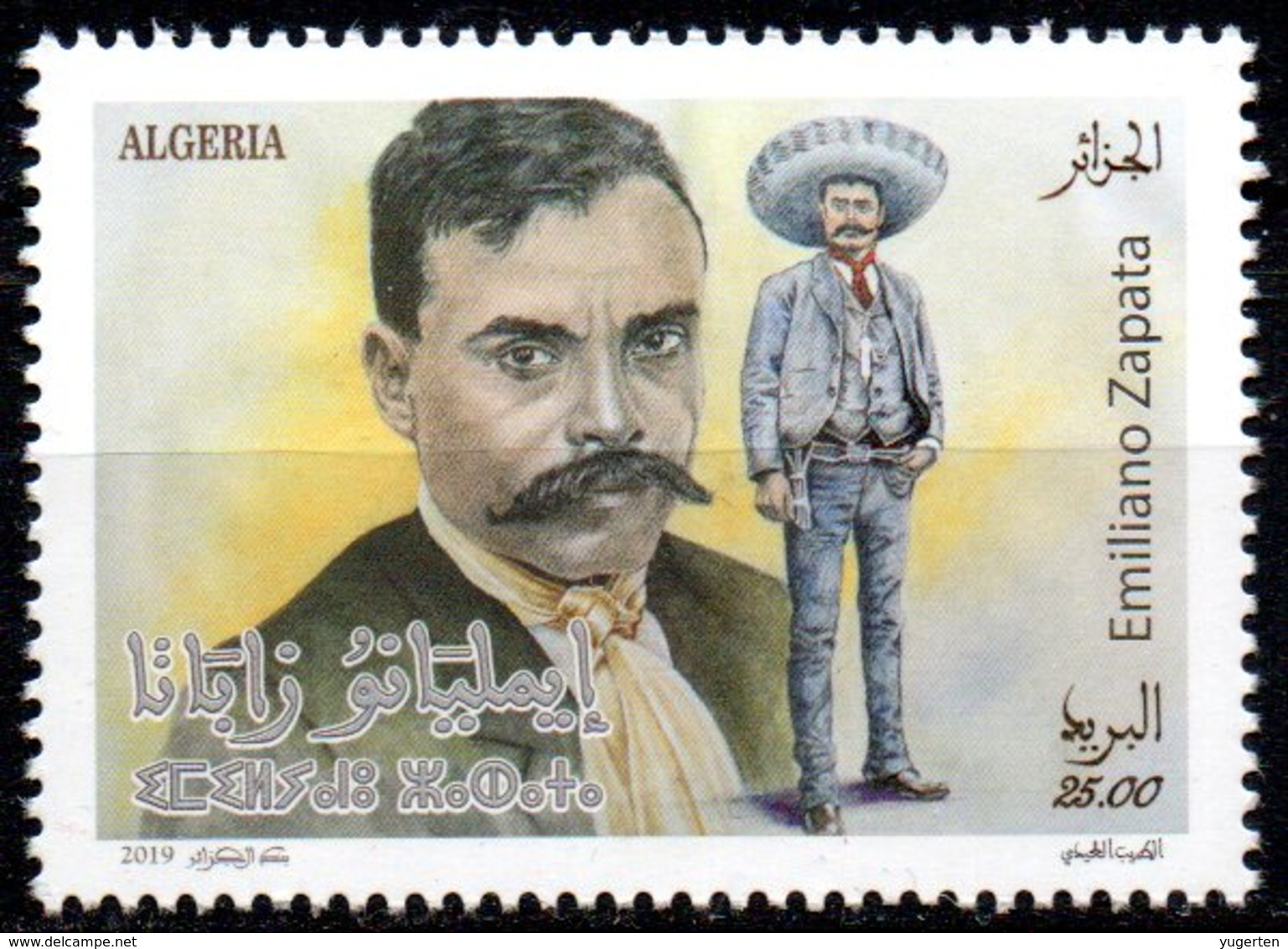 ALGERIA ALGERIE 2019 - 1v - MNH** - 100th Death Anniversary Of Revolutionary Zapata Mexico Revolution Headwears - Otros & Sin Clasificación