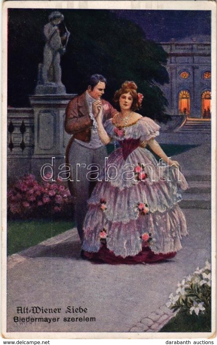 T2 1916 Biedermayer Szerelem / Alt-Wiener Liebe / Love Couple. G.G.W. II. Nr. 1186. - Zonder Classificatie