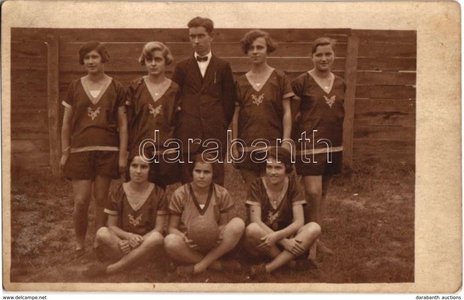 * T2 ~1930 Női Focicsapat, Focisták / Women's Football Team. Photo - Non Classés