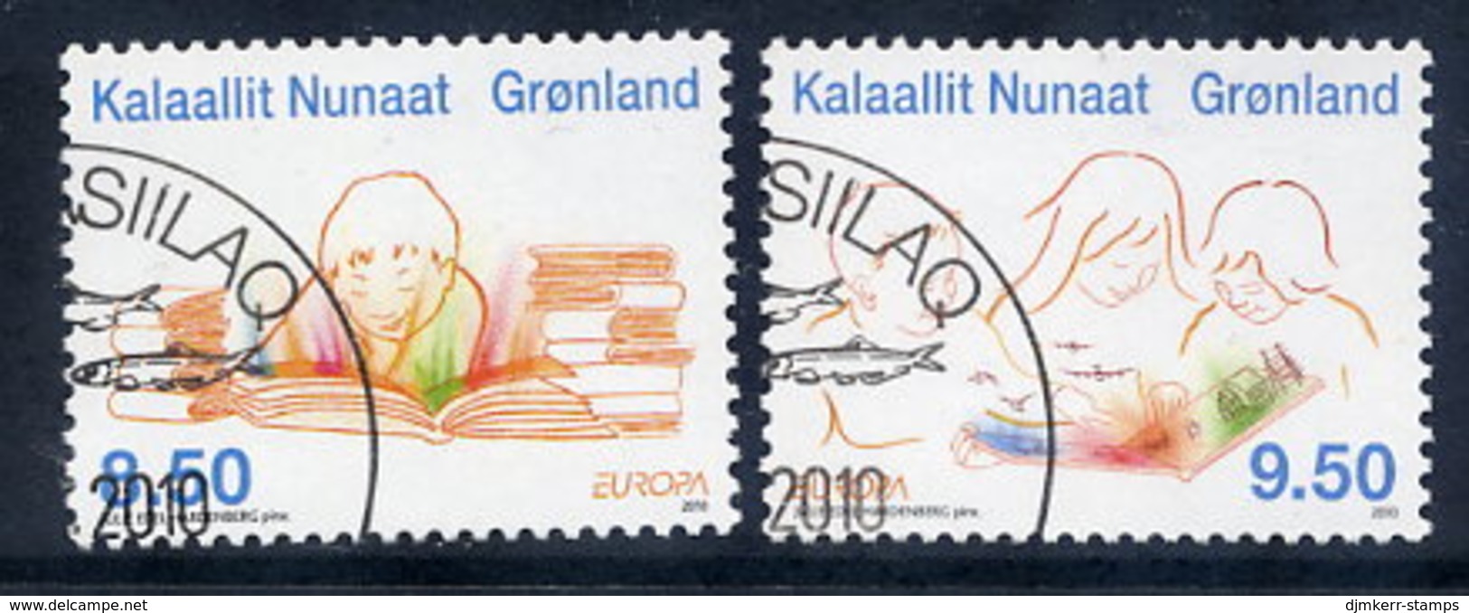 GREENLAND 2010 Europa: Children's Books. Used.  Michel 554-55 - Used Stamps