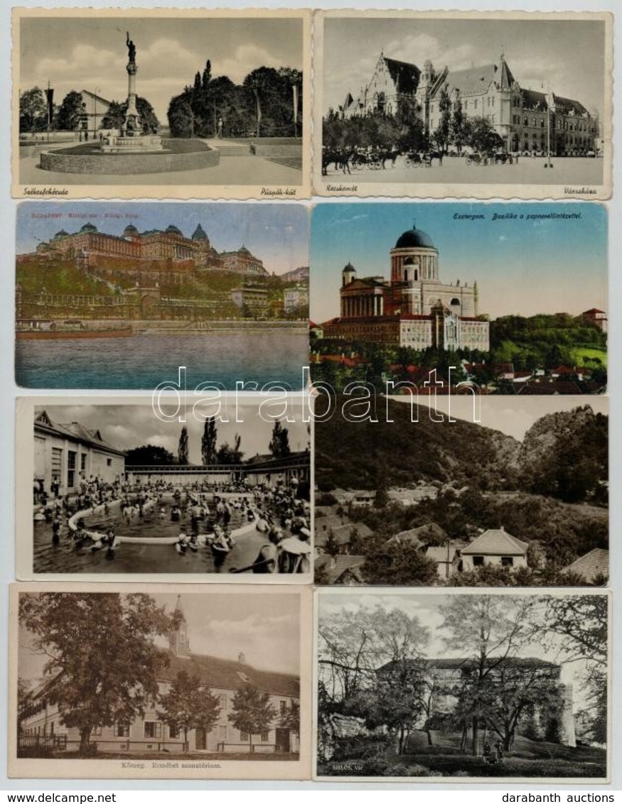 ** * 60 Db Magyar Városképes Lap Az 50-es évekből / 60 Hungarian Town-view Postcards From 1950's - Unclassified