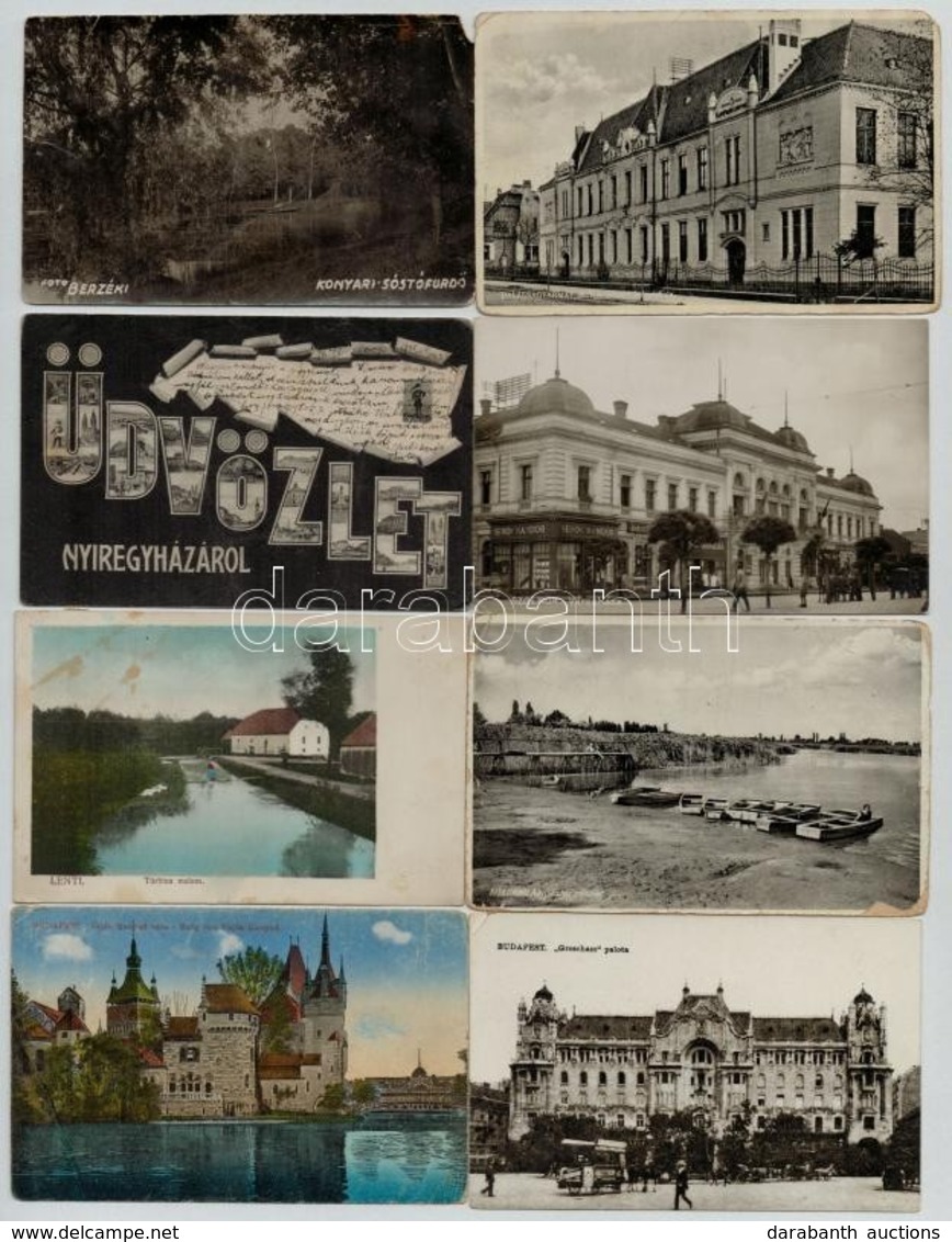** * 50 Db RÉGI Magyar Városképes Lap / 50 Pre-1945 Hungarian Town-view Postcards - Unclassified