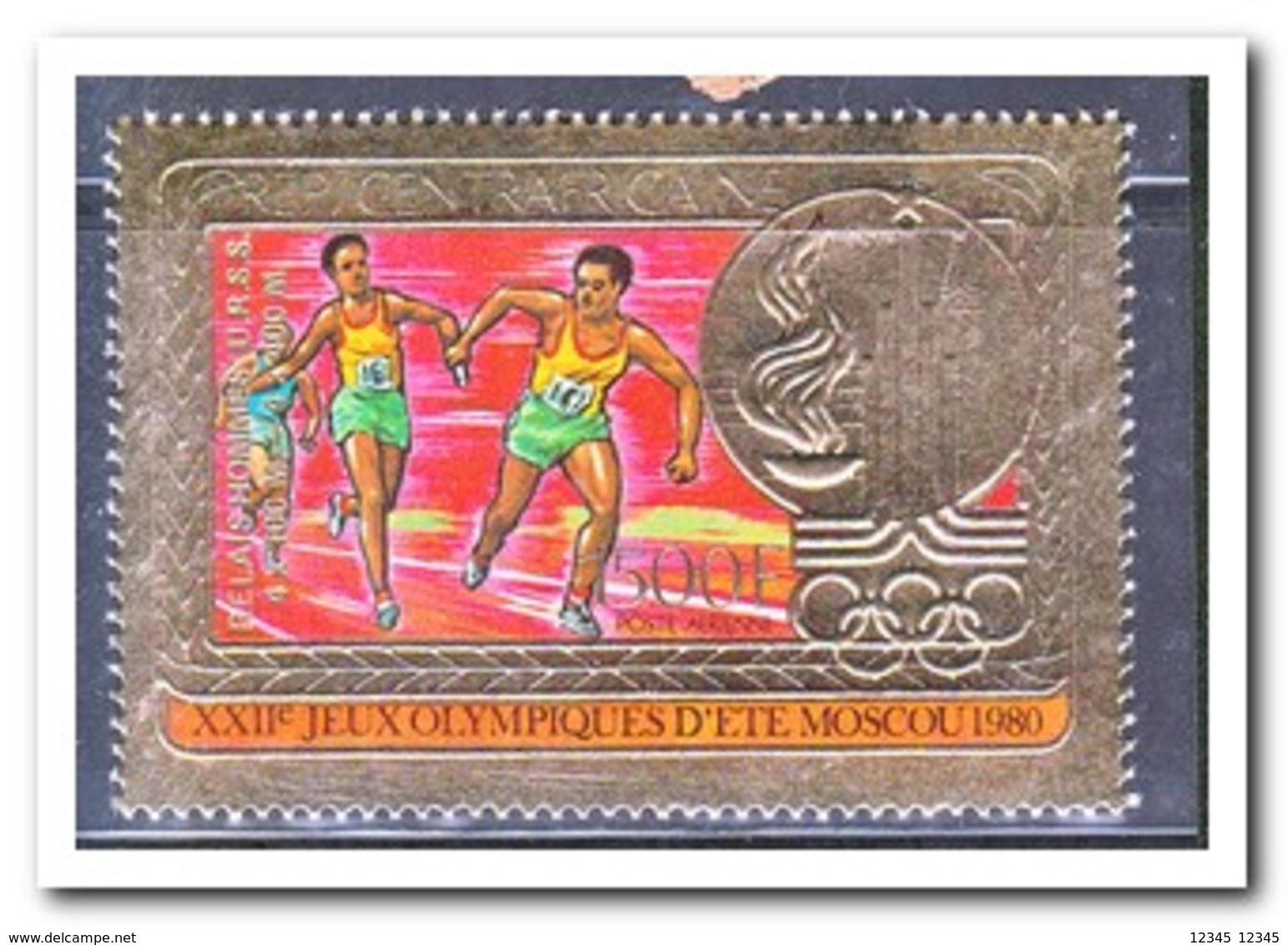 Centraal Afrika 1981, Postfris MNH, Olympic Summer Games With Gold Overprint - Centraal-Afrikaanse Republiek