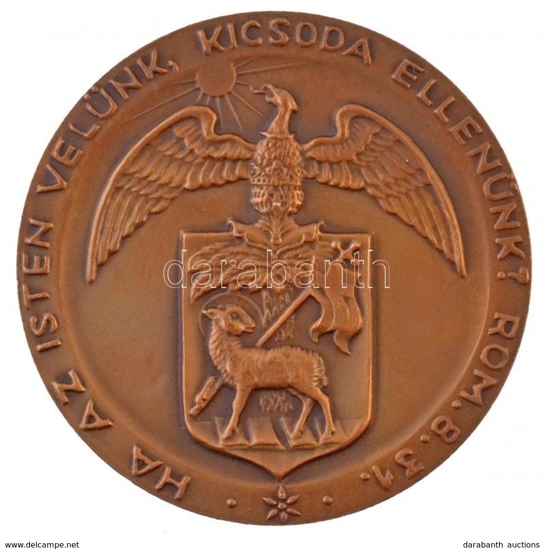 1955. 'Budapesti Református Theologiai Akadémia 1855-1955' Br Emlékérem (60mm) T:1- - Unclassified