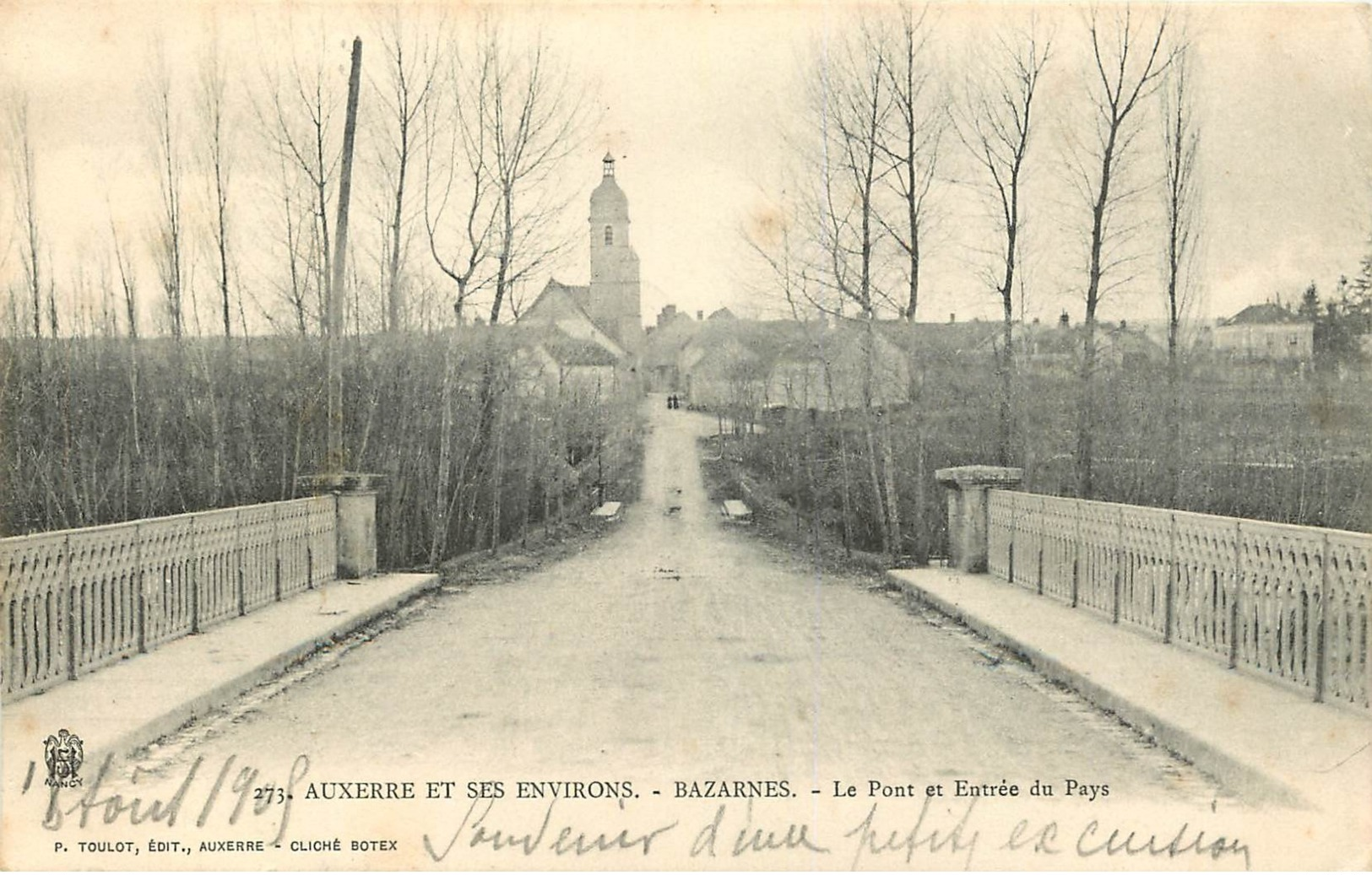 89 -  AUXERRE ET SES ENVIRONS - BAZARNES - LE PONT ET ENTREE DU PAYS - Auxerre