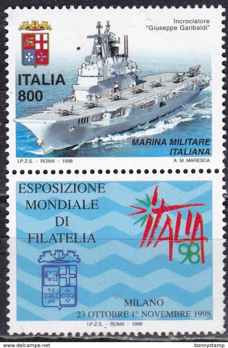 Repubblica Italiana, 1998 - 800 Lire Esposizione Mondiale Di Filatelia - Nr.2411 MNH** - 1991-00:  Nuovi