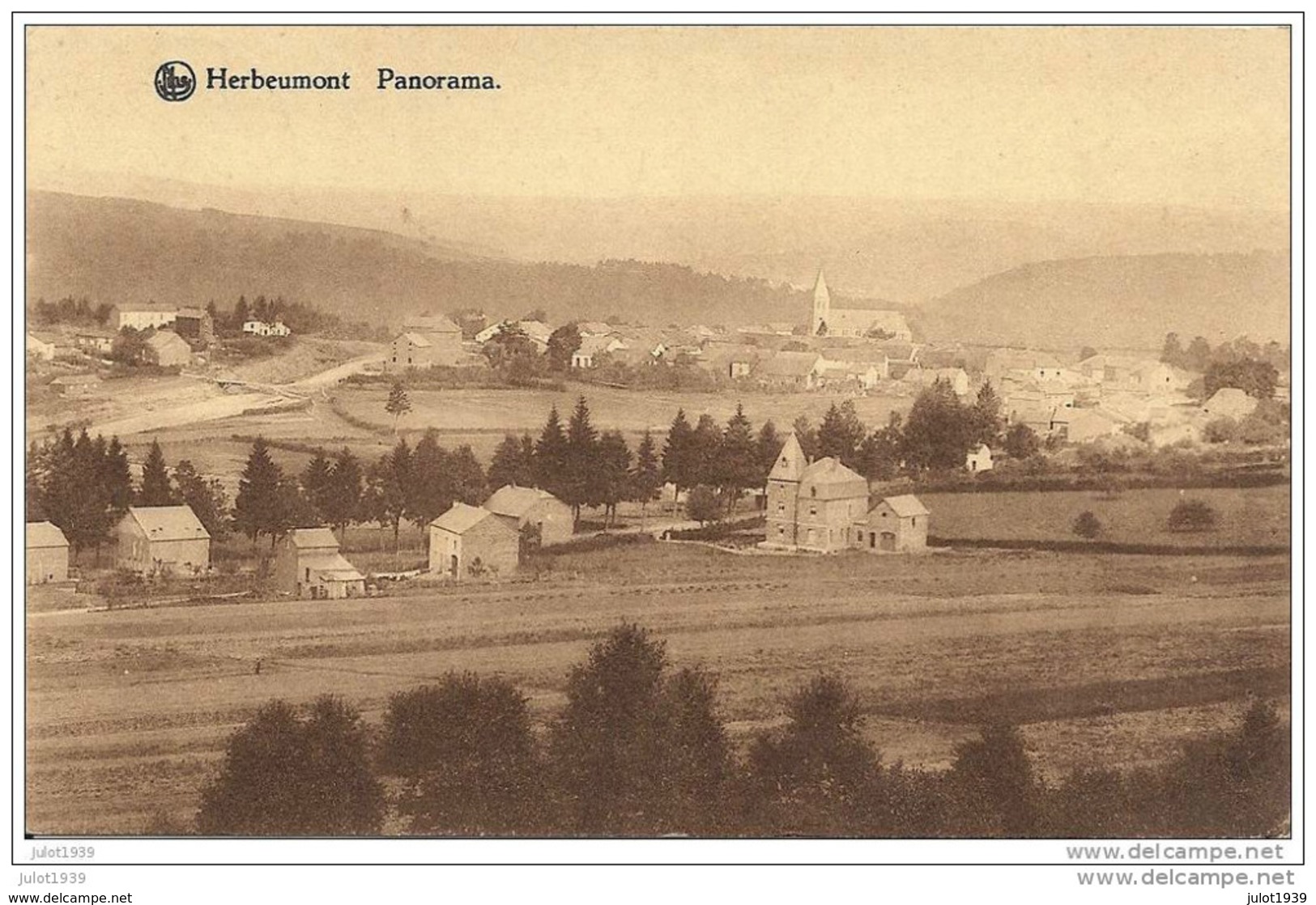 HERBEUMONT ..-- Panorama . 1932 Vers ARLON ( Melle Clairette HULIN ) . Voir Verso . - Herbeumont
