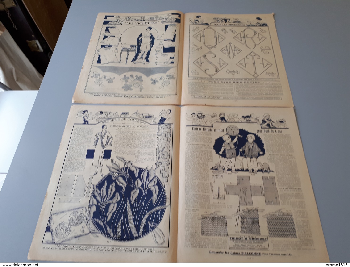 Revue Ancienne Broderie Mon Ouvrage 1926 N° 76  & - Zeitschriften & Kataloge