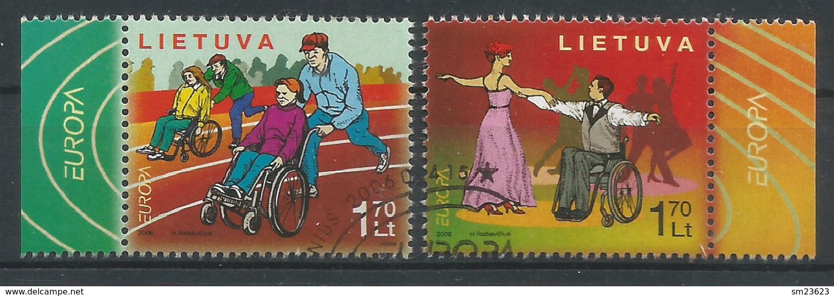 Litauen / Lietuva 2006  Mi.Nr. 902 / 903 , EUROPA CEPT Integration - Gestempelt / Fine Used / (o) - Litauen