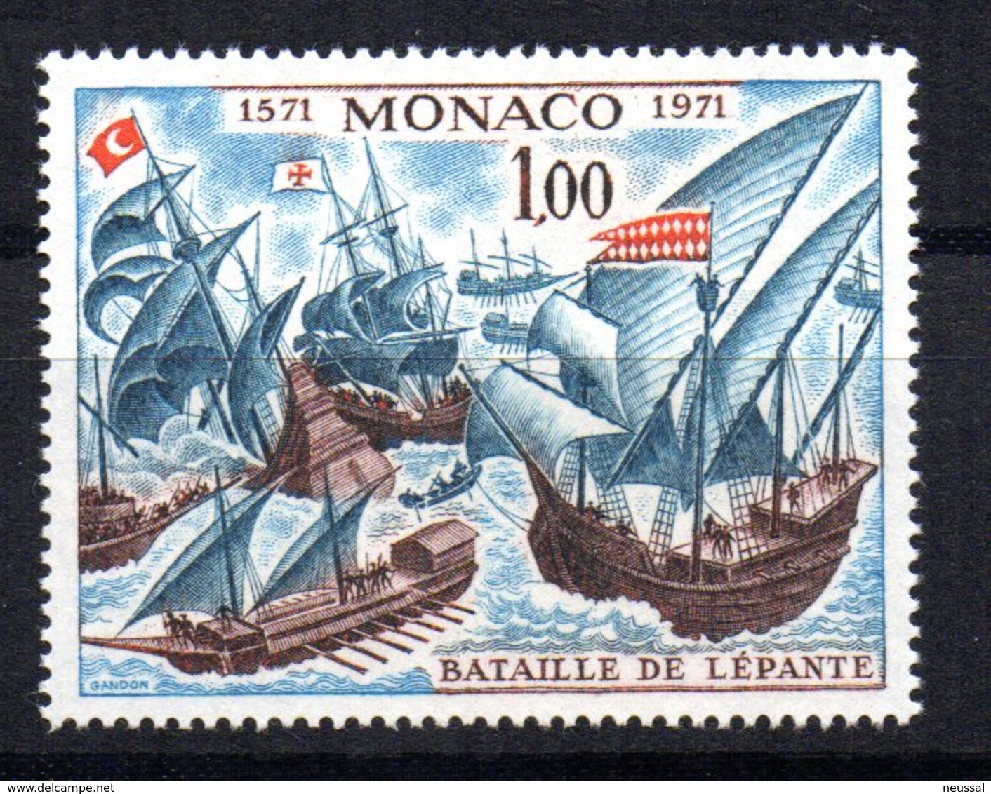 Sello  Nº 870  Monaco - Barcos