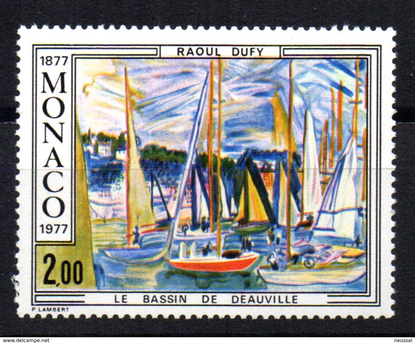 Sello  Nº 1027   Monaco - Boten