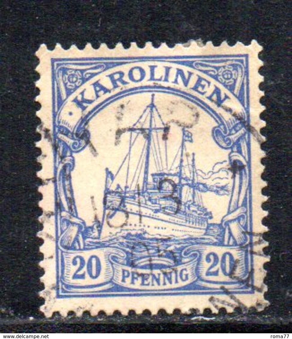 APR480 - KAROLINEN CAROLINE 1900 , Yvert N. 10 Usato  (2380A). - Isole Caroline