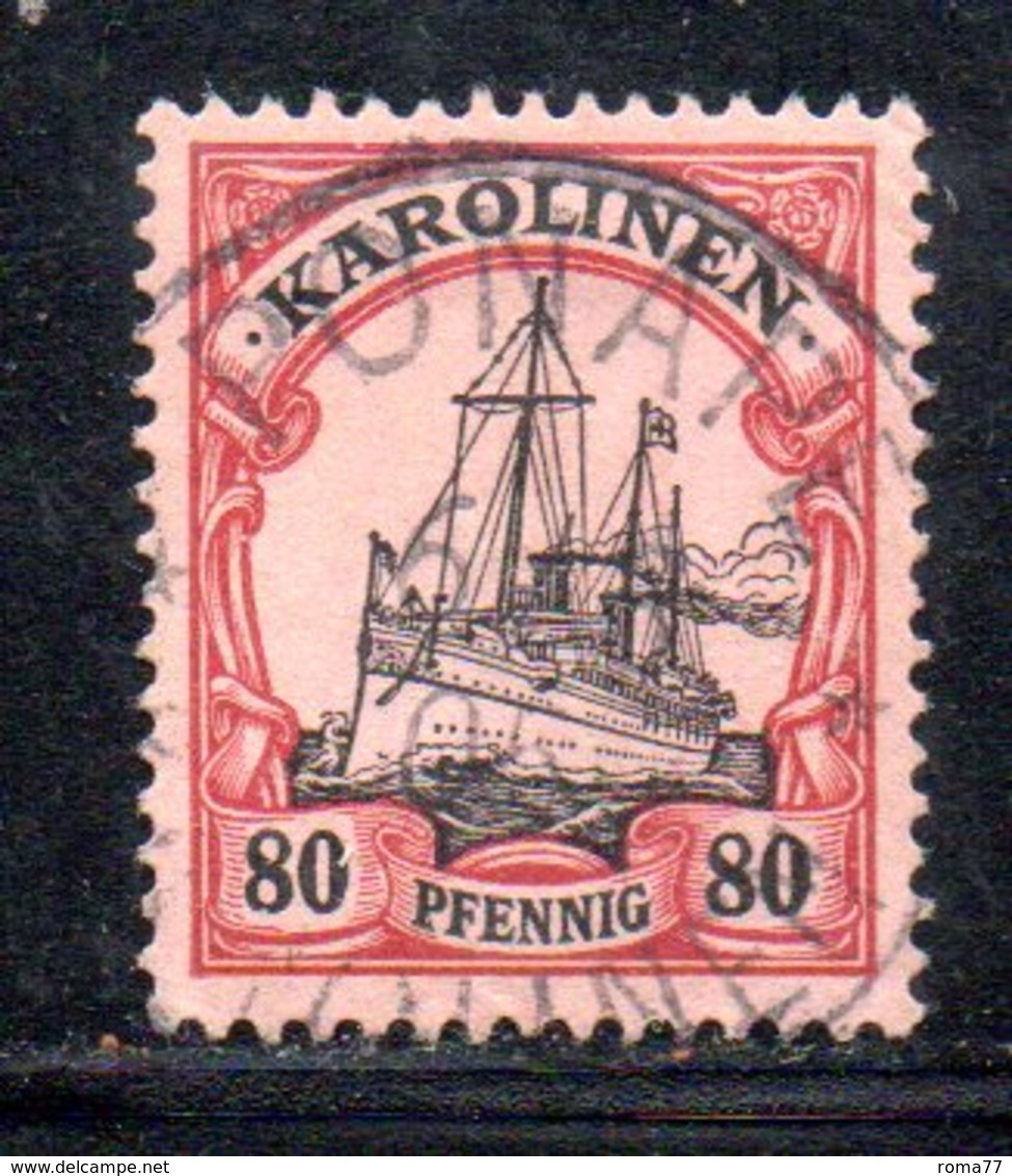 APR481 - KAROLINEN CAROLINE 1900 , Yvert N. 15 Usato  (2380A). - Isole Caroline