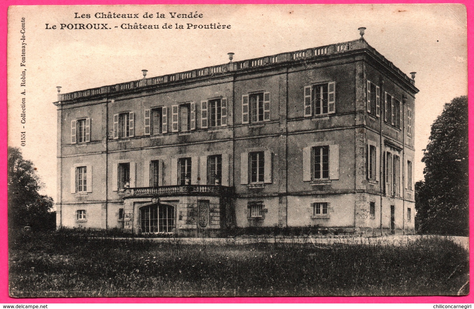 Les Châteaux De La Vendée - Le Poiroux - Château De La Proutière - Collection A. ROBIN - Autres & Non Classés