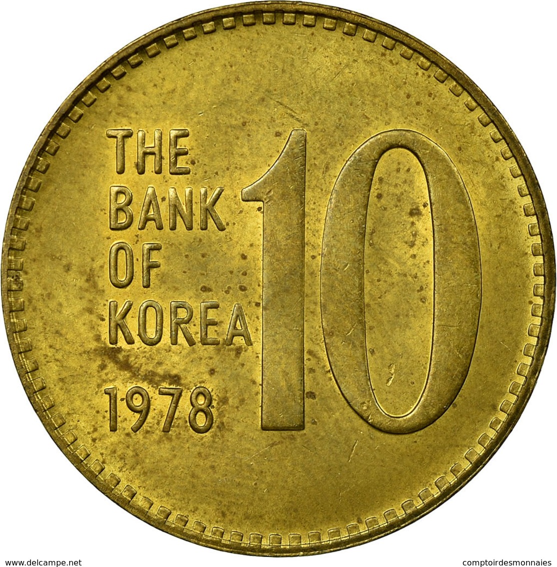 Monnaie, KOREA-SOUTH, 10 Won, 1978, TB+, Laiton, KM:6a - Corée Du Sud