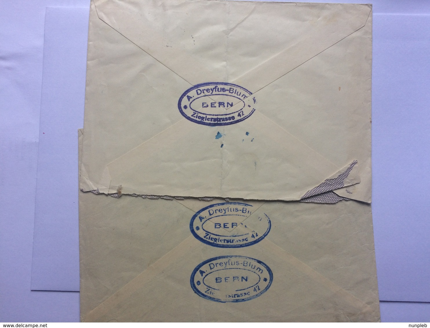 SWITZERLAND 1958 X 2 Covers Tied With Pro Patria 1952 Stamps One With Zivilschutz Slogan Postmark To Paris And Burgdorf - Covers & Documents