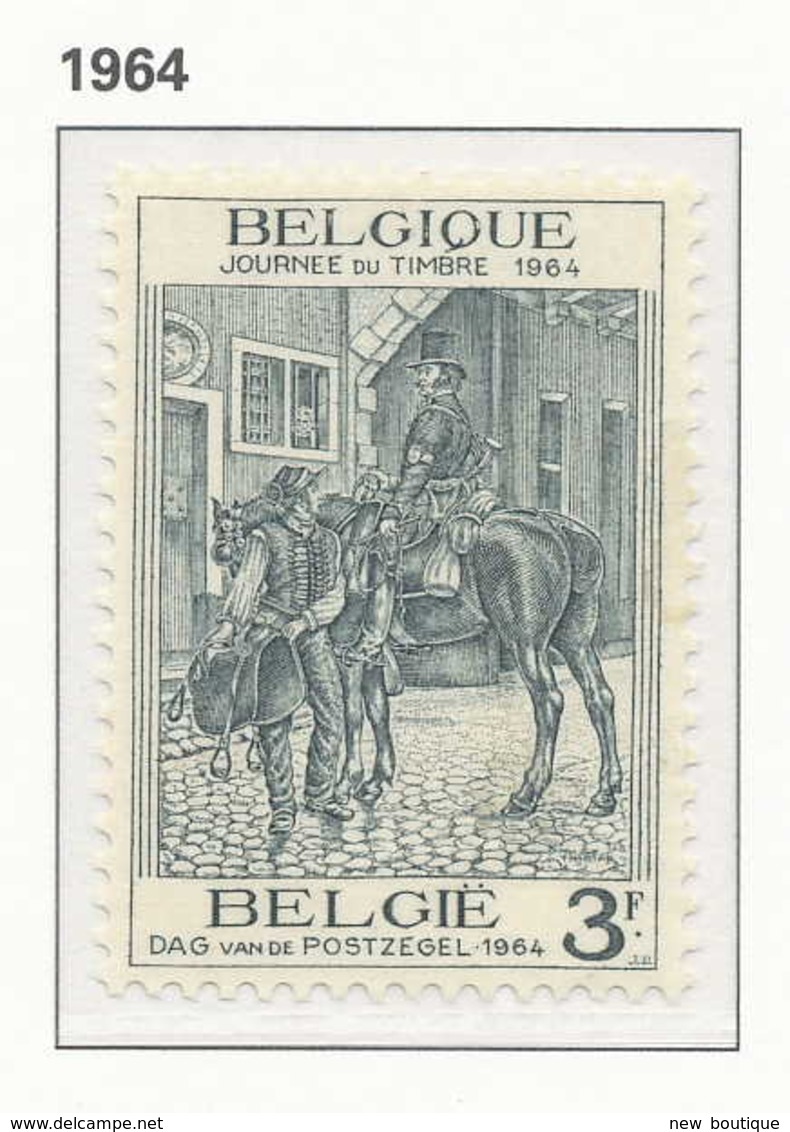 NB - [150238][1284] Belgique 1964, Journée Du Timbre, Postillon Du Pays De Lège (+-1830), Facteur, SNC - Poste