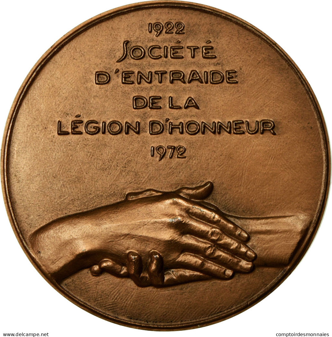 France, Médaille, Société D'Entraide De La Légion D'Honneur, 1972, Coeffin - Autres & Non Classés