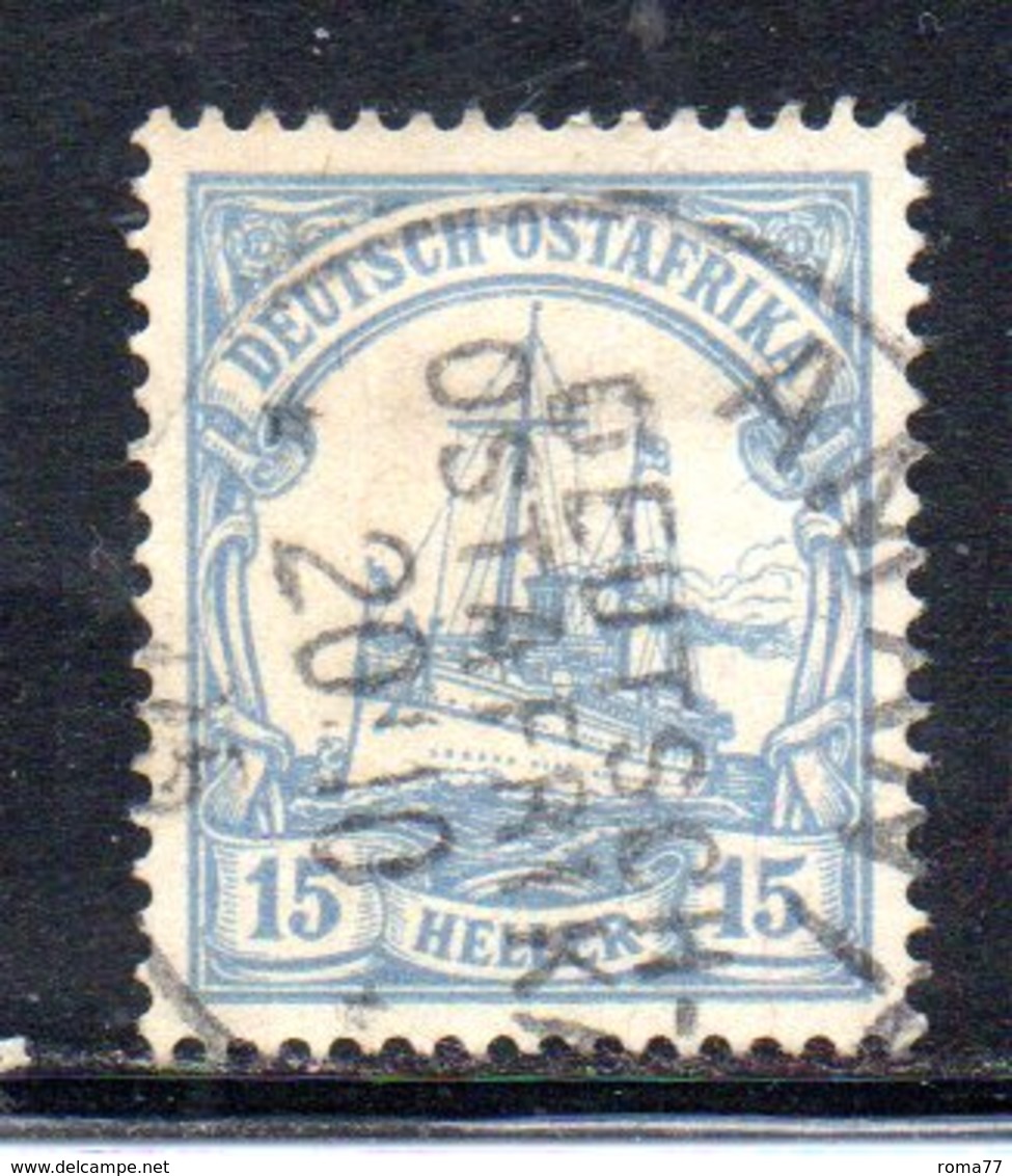 APR486 - Ostafrika Africa Orientale 1905 , Yvert N. 25  Usato  (2380A).  Heller - Africa Orientale Tedesca