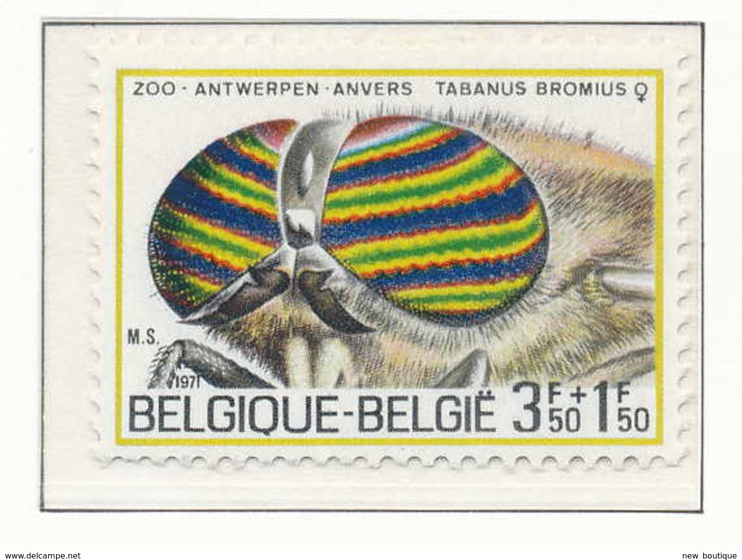 NB - [150962][1611] Belgique 1971, Insecte, Taon Des B?ufs, SNC - Autres & Non Classés