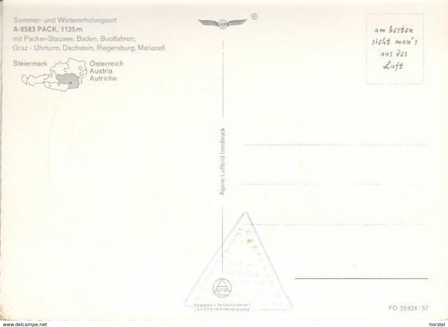 Austria - 8583 Pack - Sommer - Und Wintererholungsort - Pack