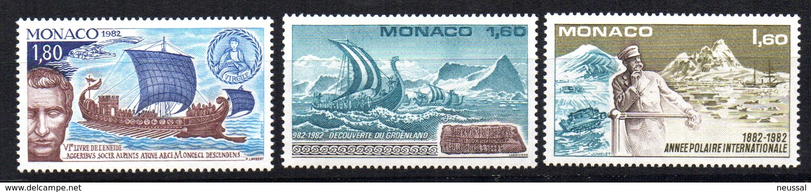 Serie  Nº 1355/7   Monaco - Barcos