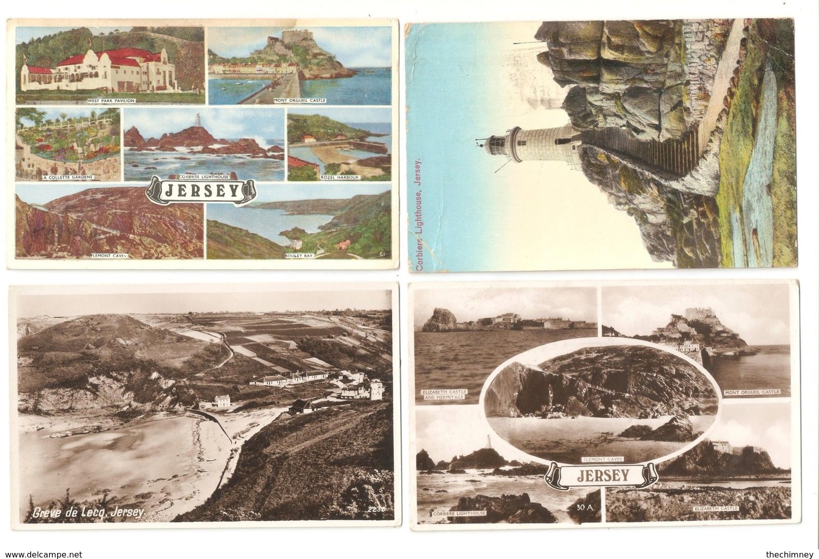 Four Jersey C.I. Channel Isles POSTCARDS - Otros & Sin Clasificación