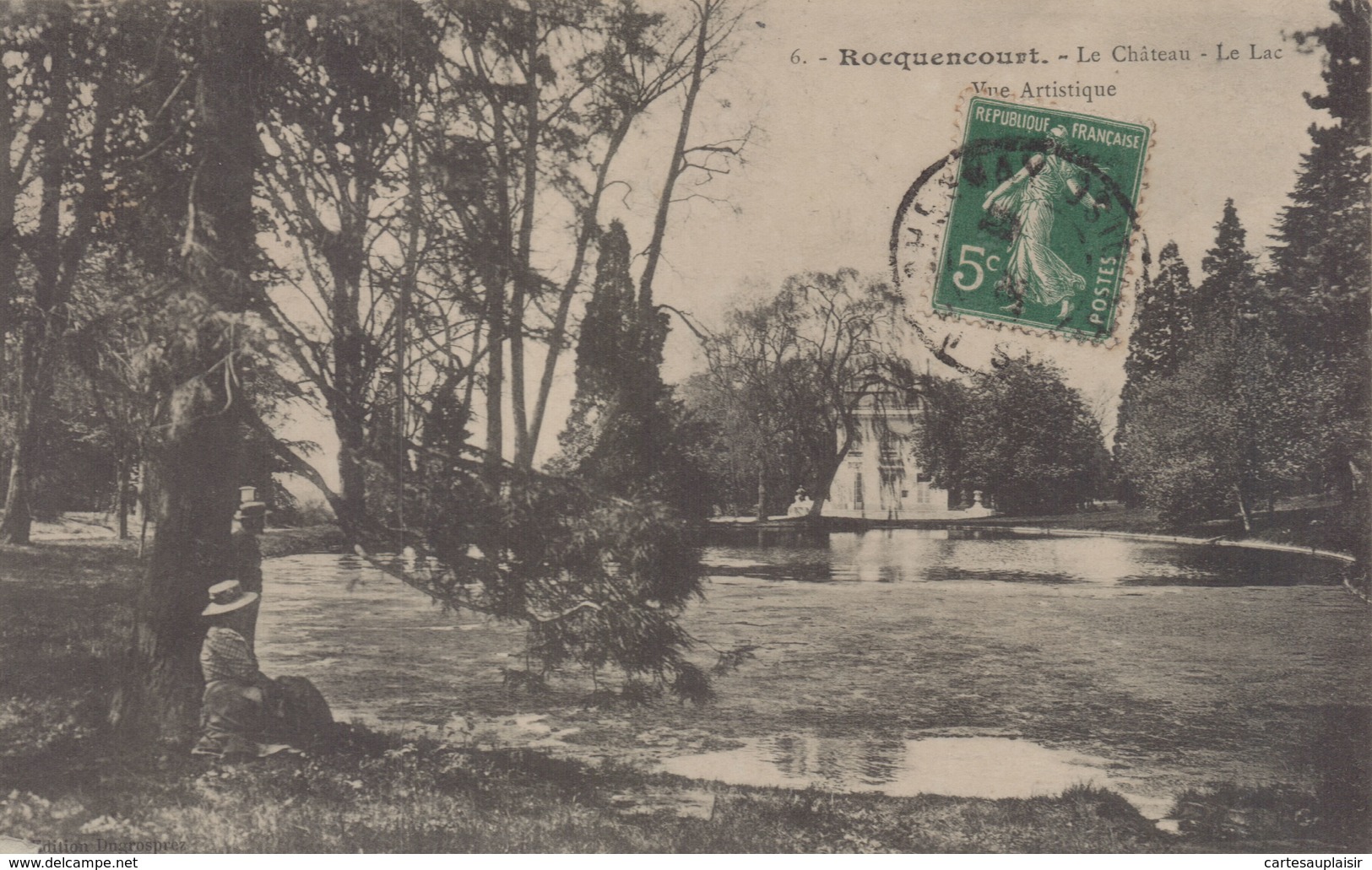 Rocquencourt : Le Château - Le Lac - Vue Artistique - Rocquencourt